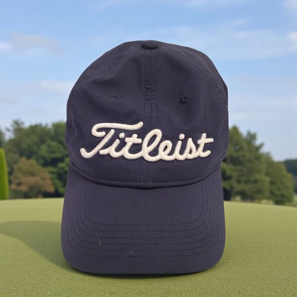 Titleist FJ FootJoy YOUTH OS PRE-OWNED Pro V1 Tour Adjustable Hat Cap Blue/White - Picture 1 of 9